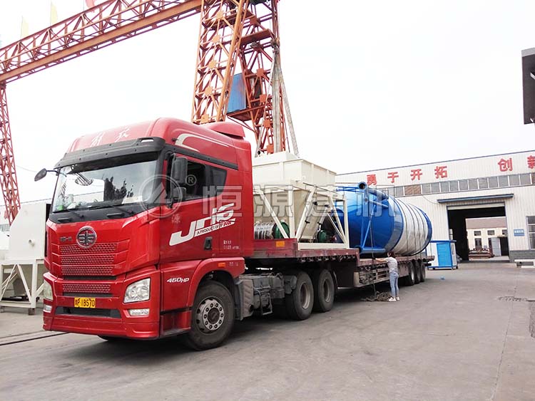 WBZ500穩(wěn)定土拌合站裝車，發(fā)往浙江杭州
