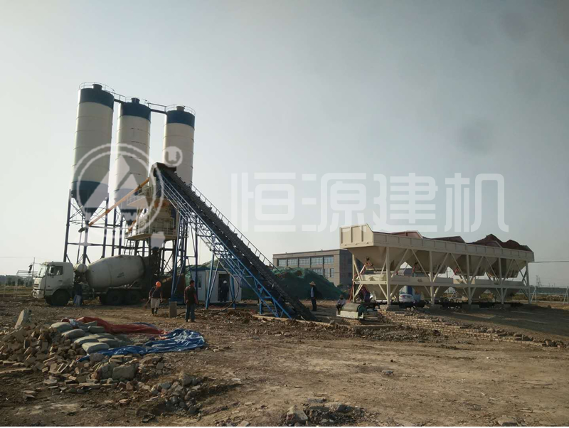 恒源建機(jī)混凝土攪拌站布局場(chǎng)地需要注意什么？